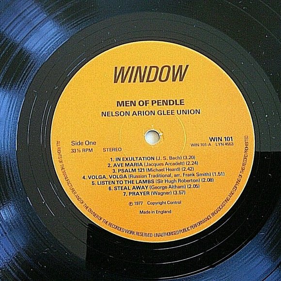 Vintage British Vinyl LP  Men Of Pendle The Nelson Arion Male Voice Choir Record - Picture 4 of 16